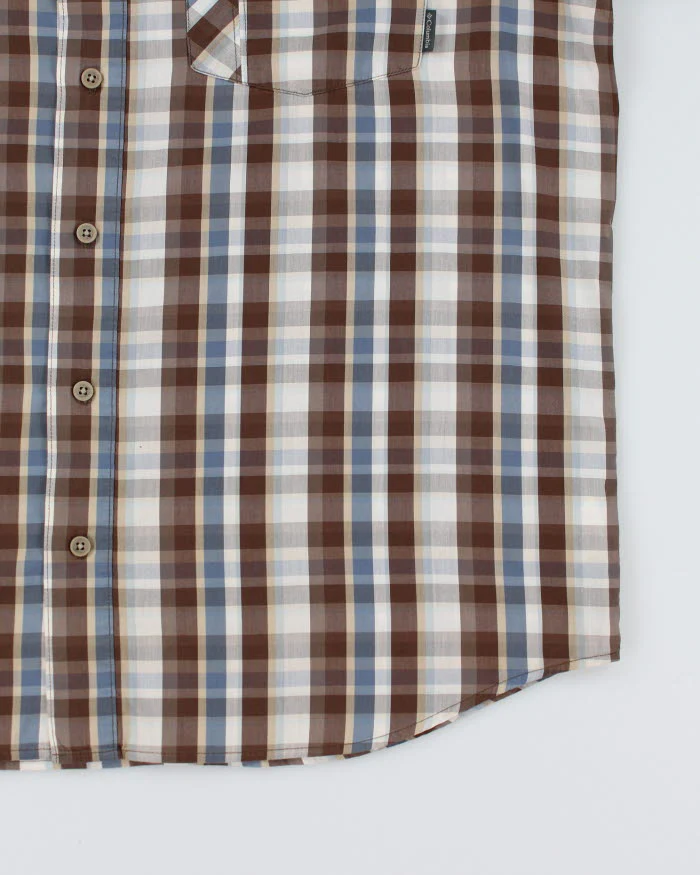 Columbia Short Sleeve Check Shirt - L - Image 4