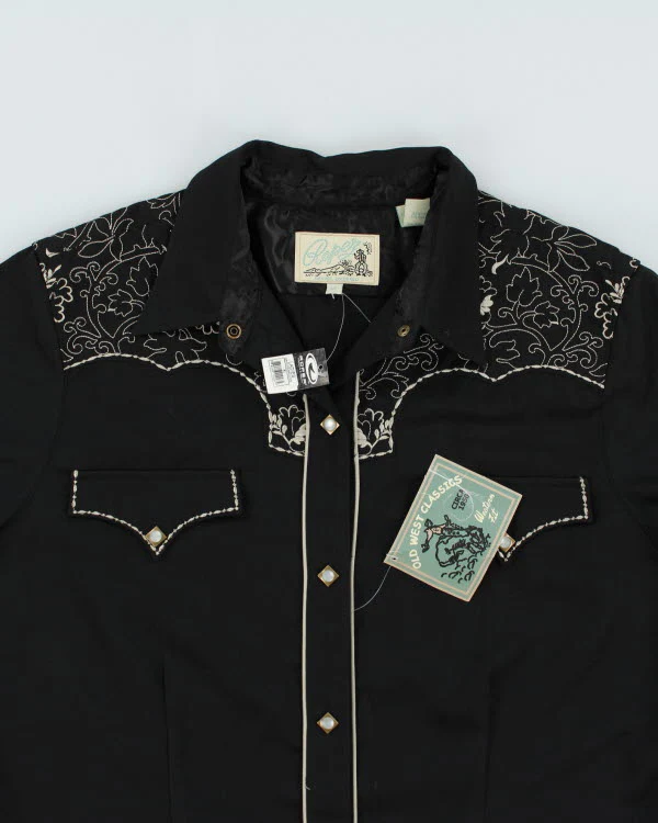 Deadstock Roper Western Embroidered Snap Shirt - XL - Image 3