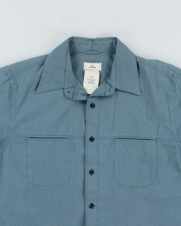 Dockers Blue Check Shirt - M - Image 3
