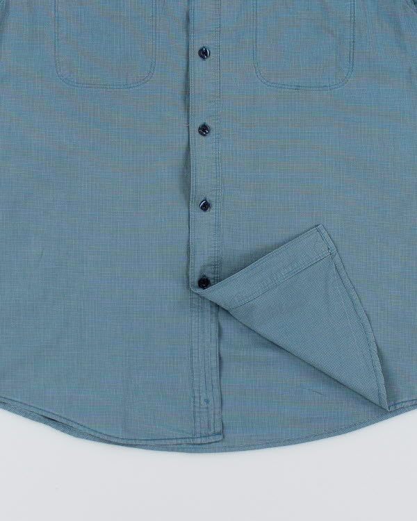 Dockers Blue Check Shirt - M - Image 4
