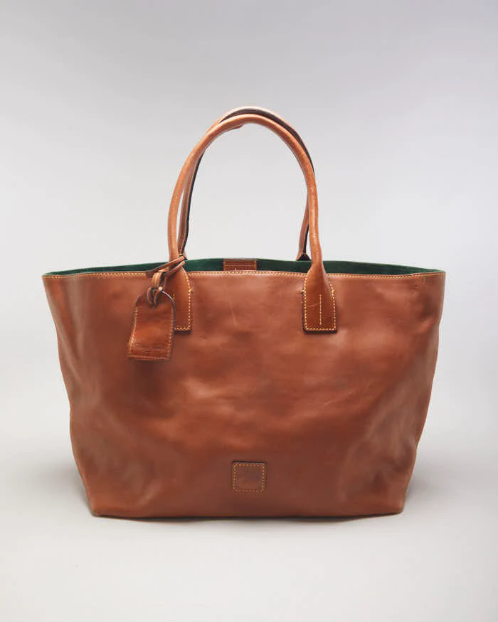 Dooney & Bourke Brown Leather Tote Bag - Image 3