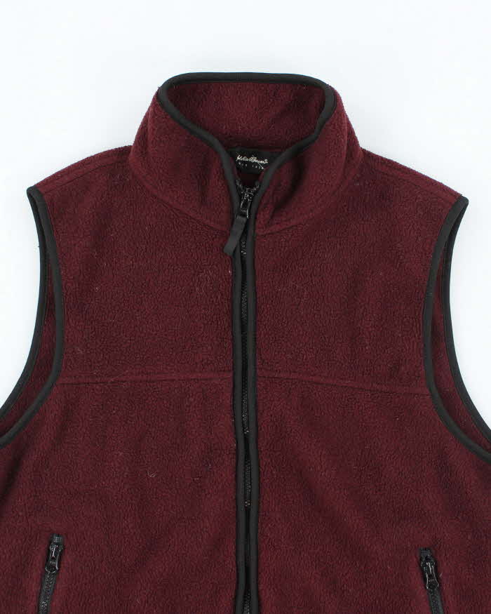 Eddie Bauer Red Sleeveless Fleece - S - Image 3
