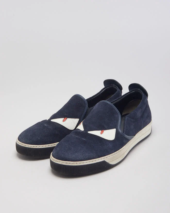 Fendi Monster 3D Eyes Slip-On Trainers - UK 8 - Image 5