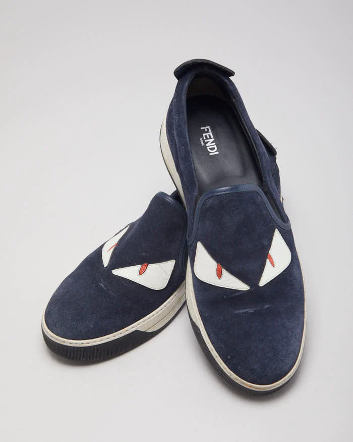 Fendi Monster 3D Eyes Slip-On Trainers - UK 8 - Image 6