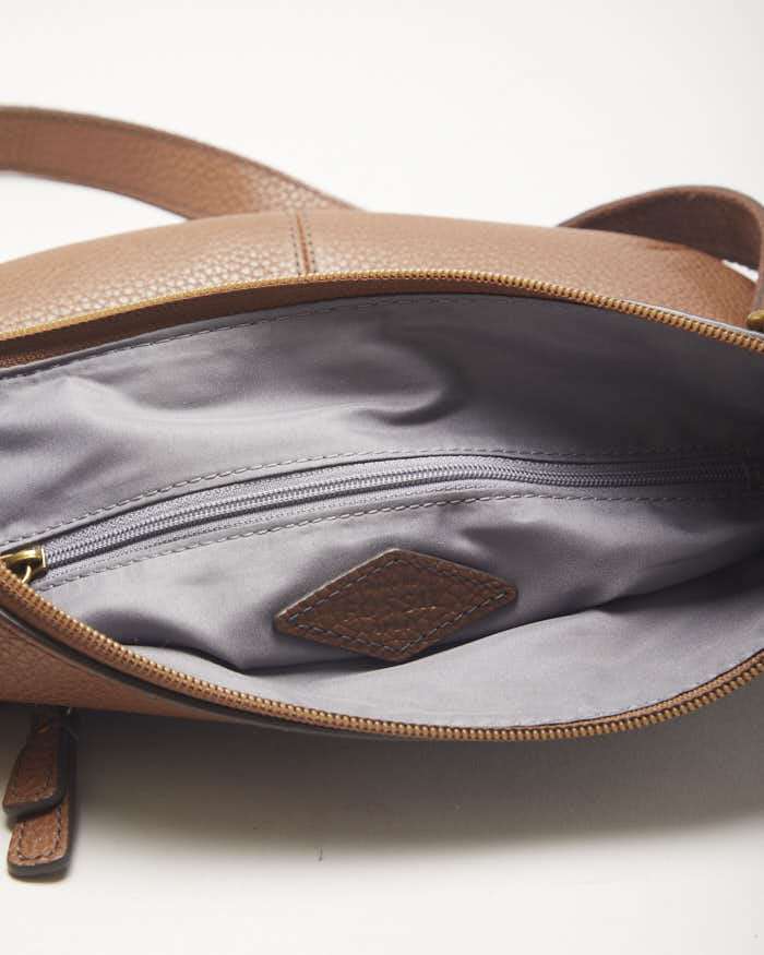 Fossil Brown Leather Crossbody Bag - Image 4