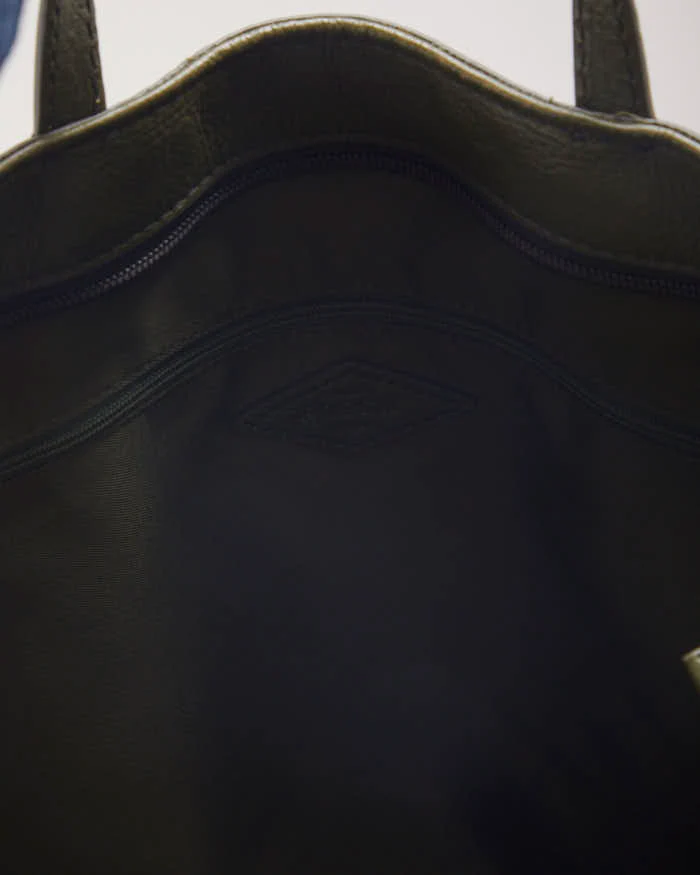 Fossil Green Leather Backpack - Image 6