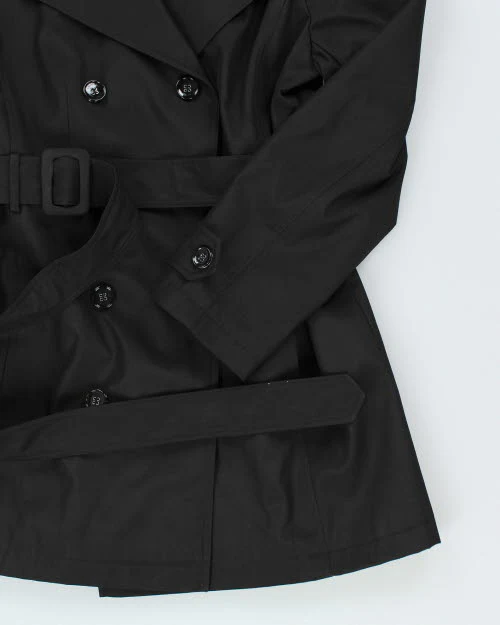 Guess Black Trench Coat - L - Image 4