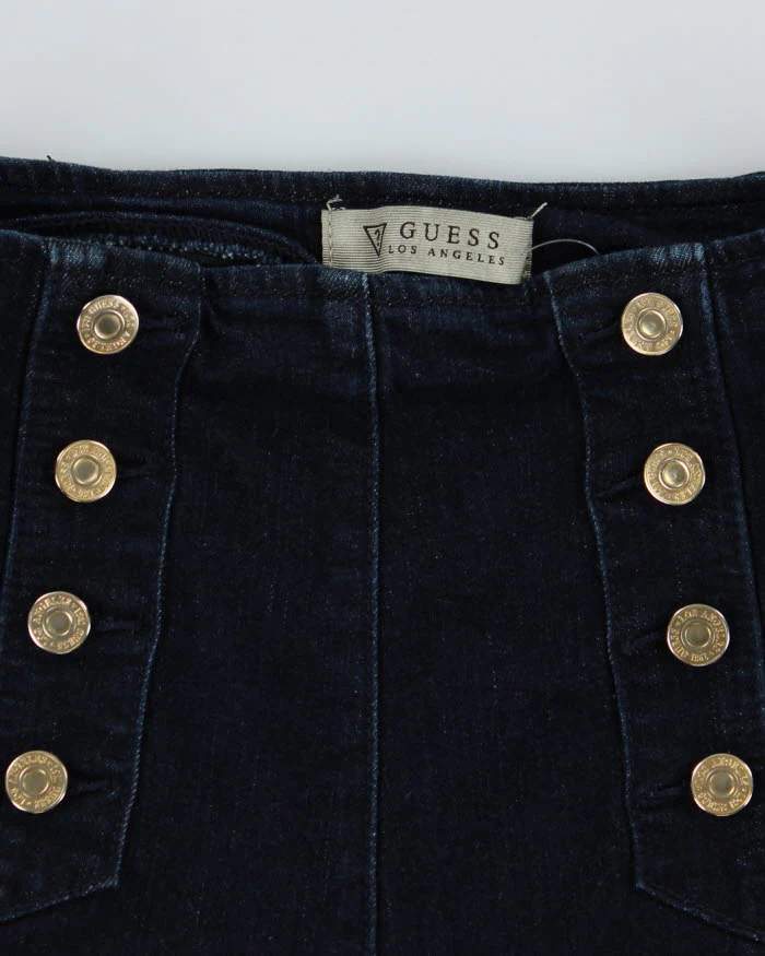 Guess Dark Wash denim Button Shorts - W24 - Image 3
