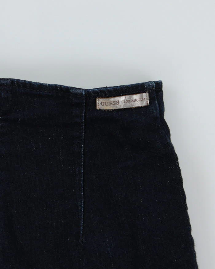 Guess Dark Wash denim Button Shorts - W24 - Image 4