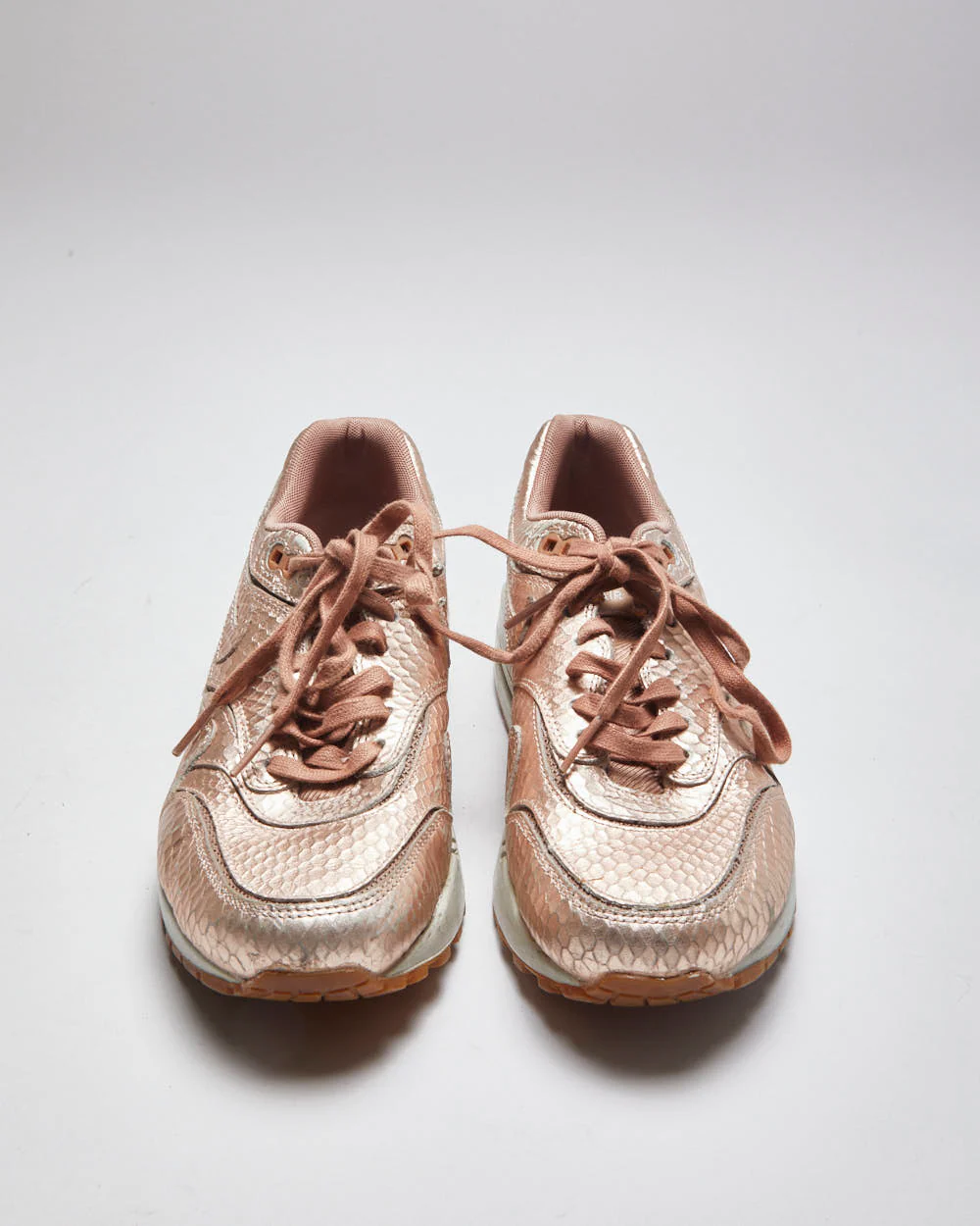 Nike Air Max Pink Faux Croc Trainers - UK4 - Image 3