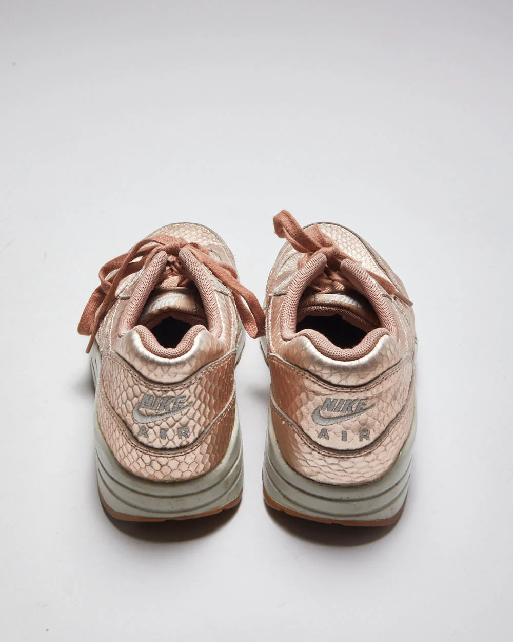 Nike Air Max Pink Faux Croc Trainers - UK4 - Image 4