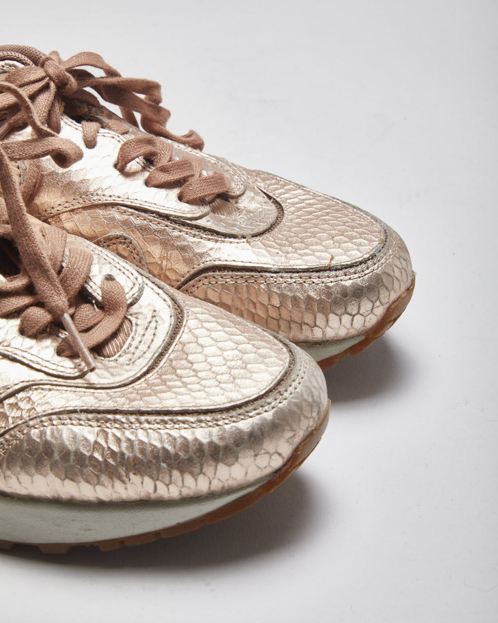 Nike Air Max Pink Faux Croc Trainers - UK4 - Image 5