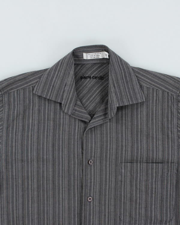 Pierre Cardin Grey Stripe Shirt - S - Image 3