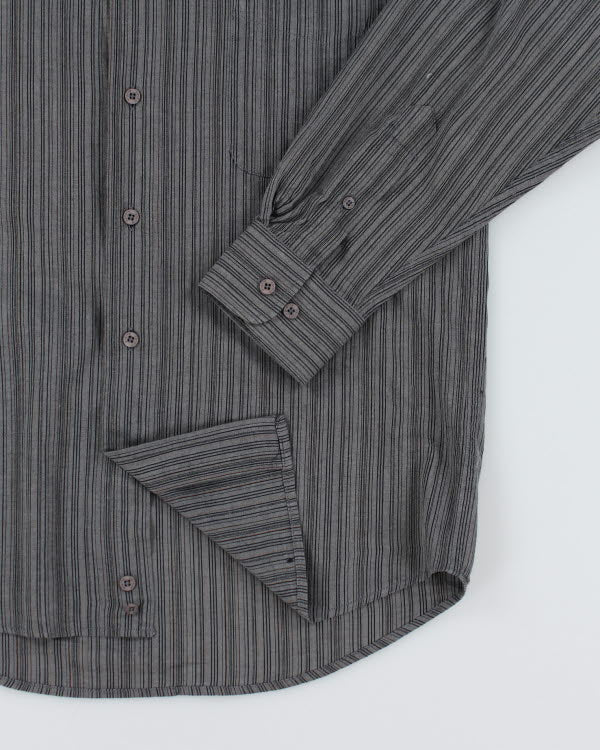 Pierre Cardin Grey Stripe Shirt - S - Image 4