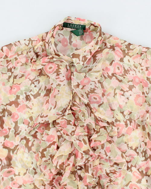 Ralph Lauren Floral Sheer Blouse - S - Image 3