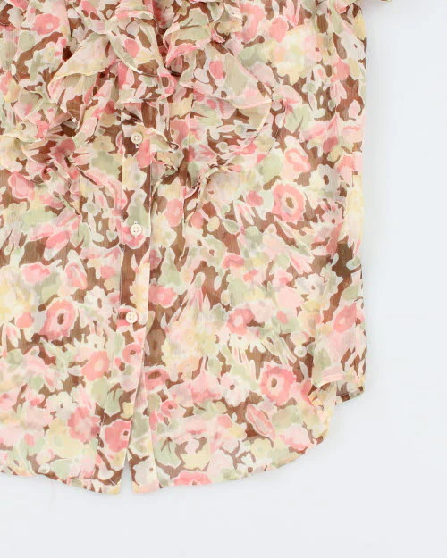 Ralph Lauren Floral Sheer Blouse - S - Image 4