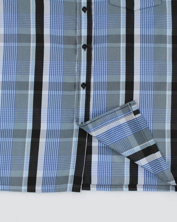 Roadsters Originals Blue Check Shirt - XL - Image 4