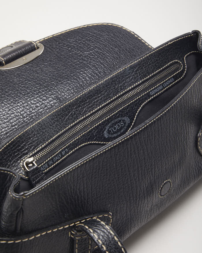 Tods Black Leather Handbag - Image 6