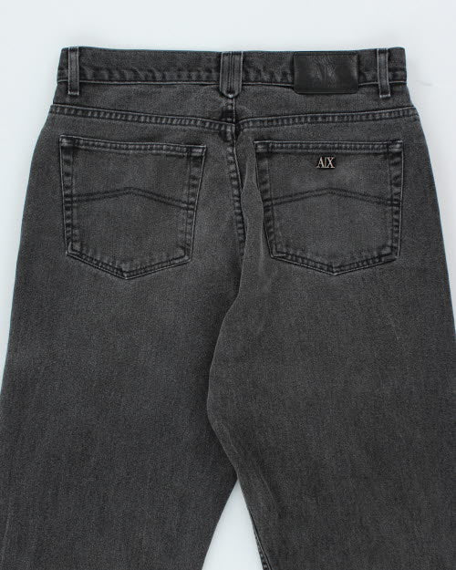 Vintage 2000's Armani Exchange Grey Stone Wash Jeans - W30 L32 - Image 4