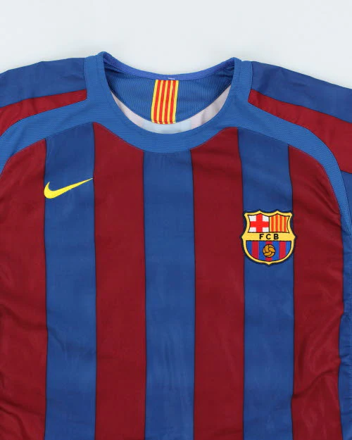 Vintage 2000's Barcelona FC Home Football Jersey - XL - Image 3