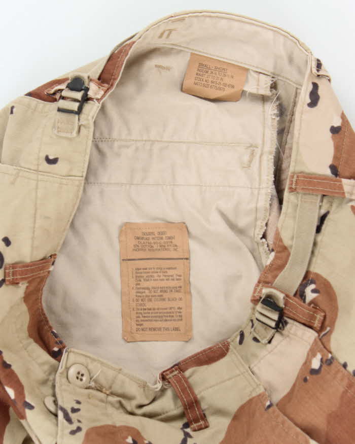 Vintage 2000's Desert Chocolate Chip Camo Military Cargo Trousers - W32 L29 - Image 5
