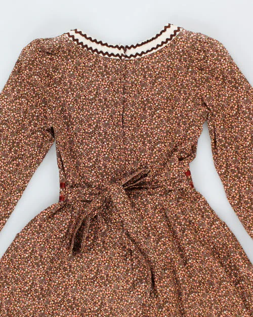 Vintage 70s Floral Prairie Dress - S - Image 4