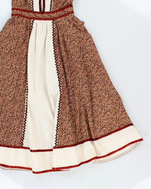 Vintage 70s Floral Prairie Dress - S - Image 5