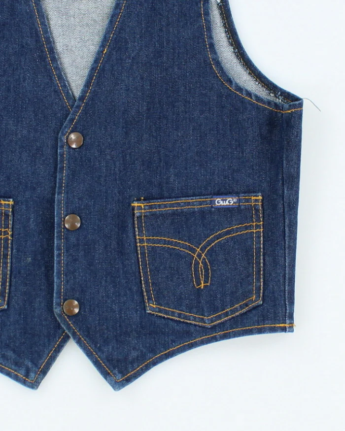 Vintage 70's GWG Denim Vest - XL - Image 4