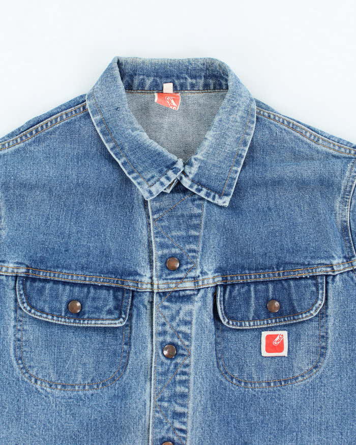 Vintage 80's GWG Heavyweight Snap Button Denim Chore Jacket - L - Image 3