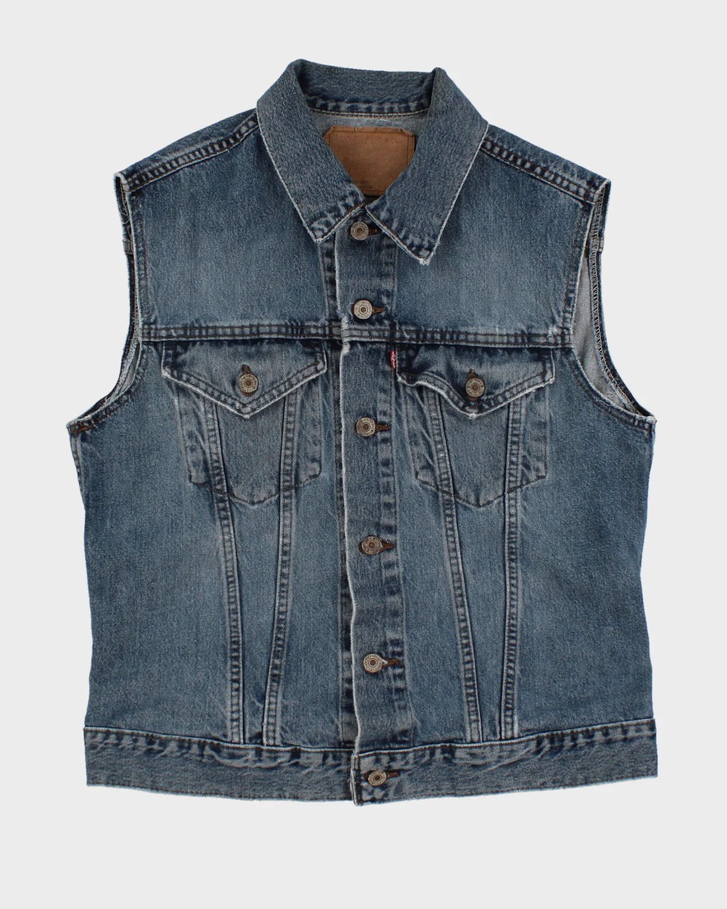 Vintage 80s Levi's Denim Vest - M - Image 4