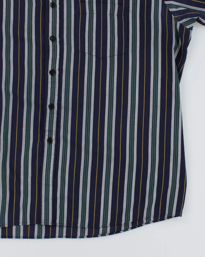 Vintage 90s 4th Dimension Striped Short Sleeve Shirt - XL - Image 4