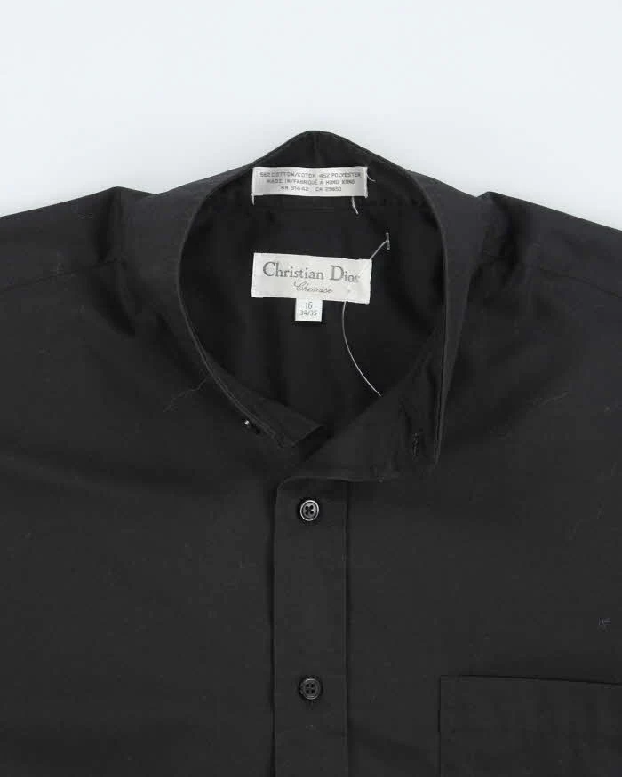 Vintage 90's Christian Dior Short Collar Button Up Shirt - L - Image 3