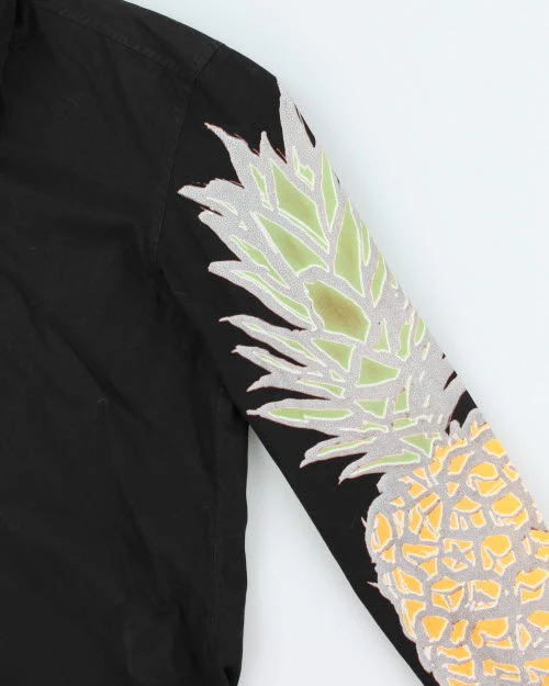 Vintage 90's Issey Miyake Pineapple Longsleeve Shirt - L - Image 3