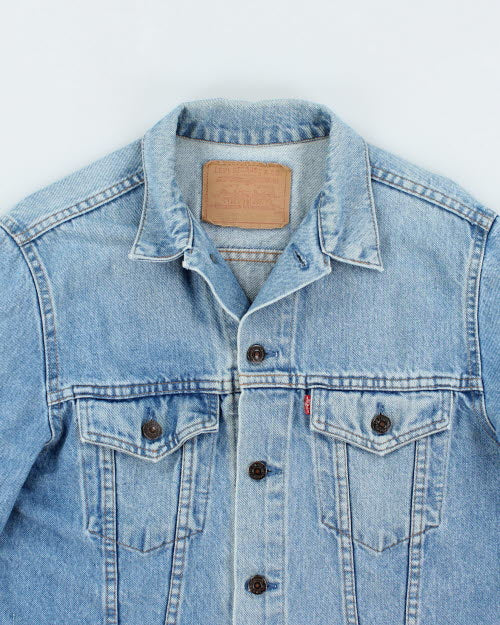 Vintage 90's Levi's Light Wash Denim Jacket - M - Image 3