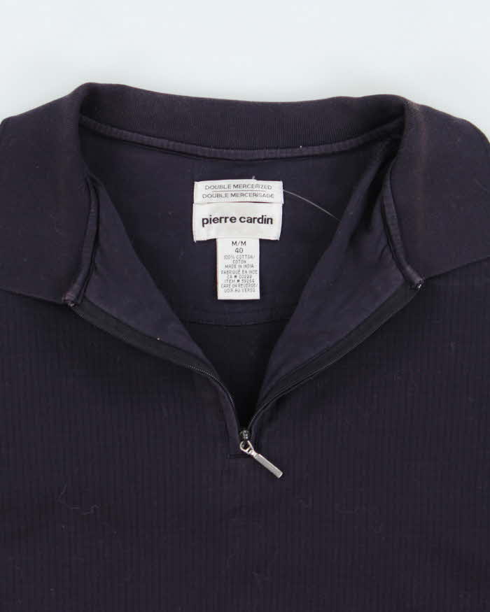 Vintage 90's Pierre Cardin Quarter Zip Polo Shirt - M - Image 3