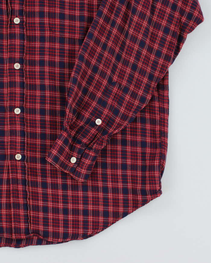 Vintage 90s Polo Jeans Ralph Lauren Check Flannel Shirt - M - Image 4
