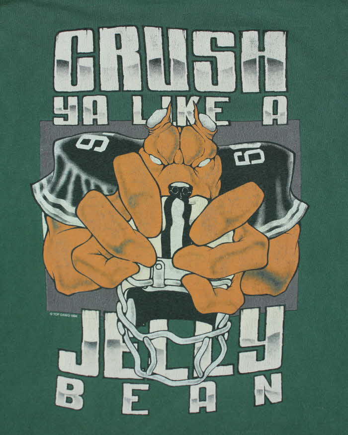 Vintage 90s Single Stitch Top Dawg Graphic T-Shirt - L - Image 4