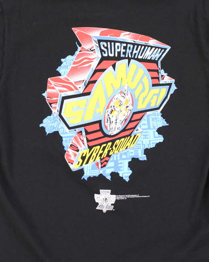 Vintage 90s Super Human Samurai Syber-Squad Single Stitch T-shirt - L - Image 4