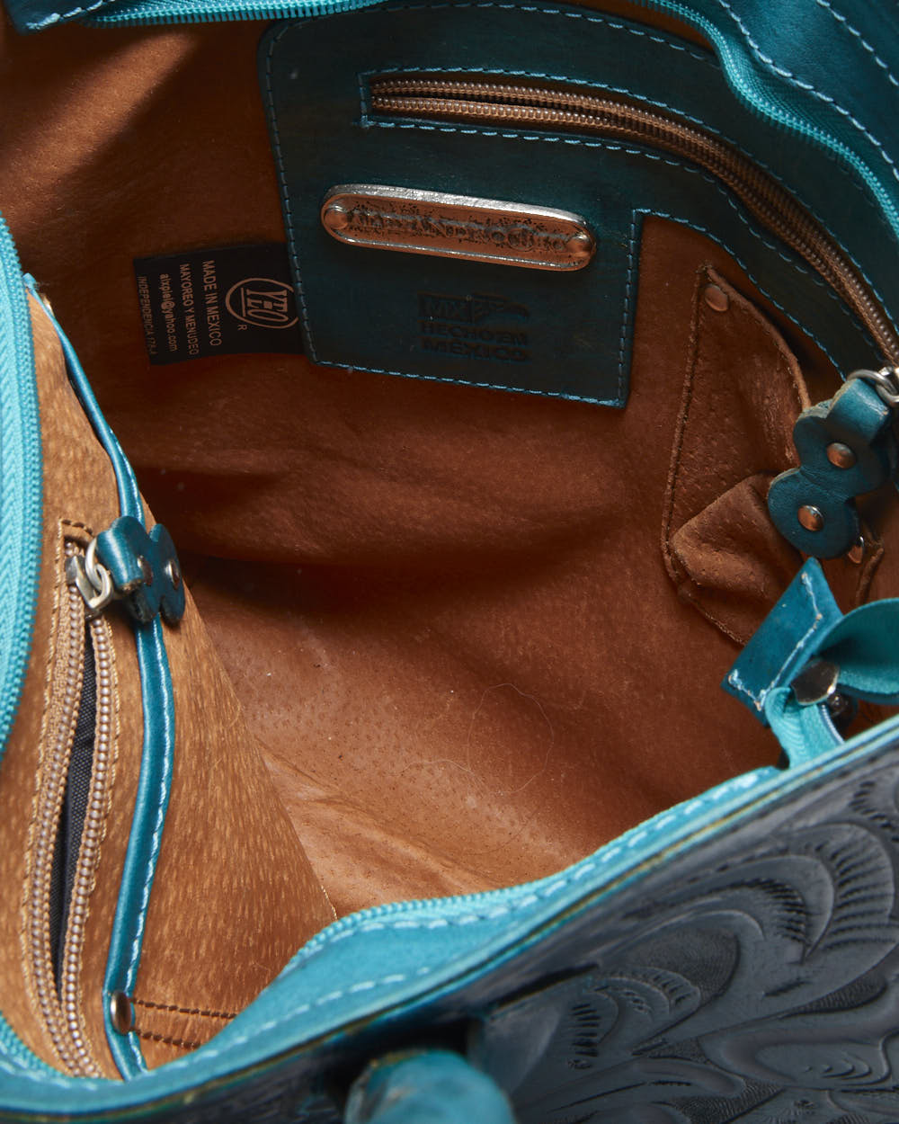 Vintage Alejandro Yeo Tooled Bag - Image 7