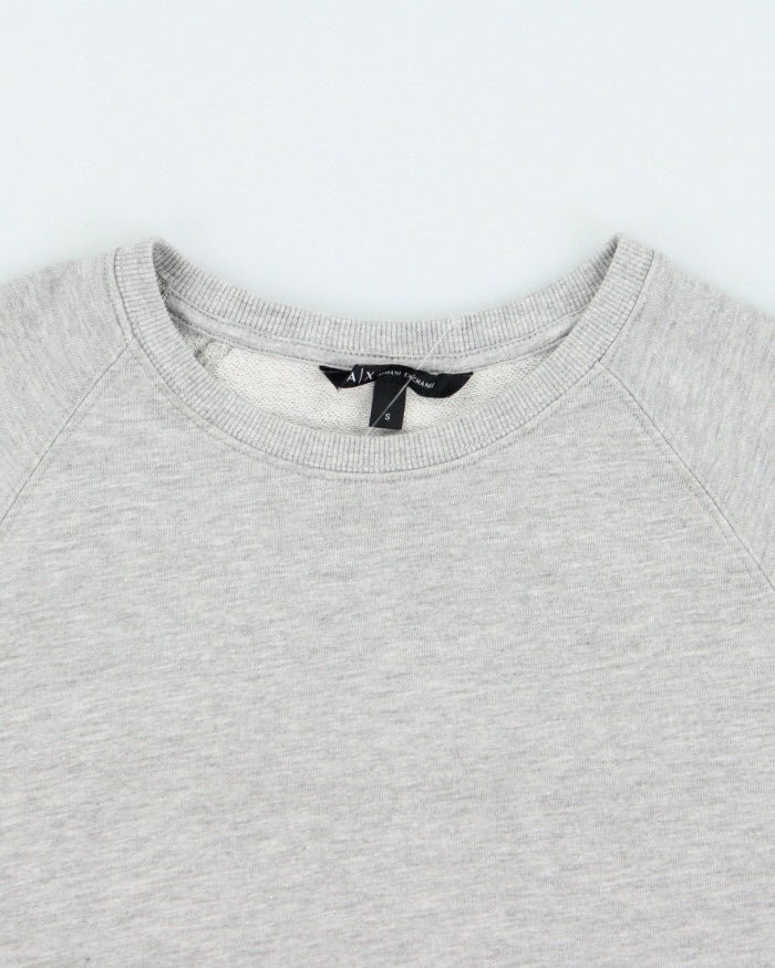 Vintage Armani Exchange Cropped Sweatshirt - S - Image 3