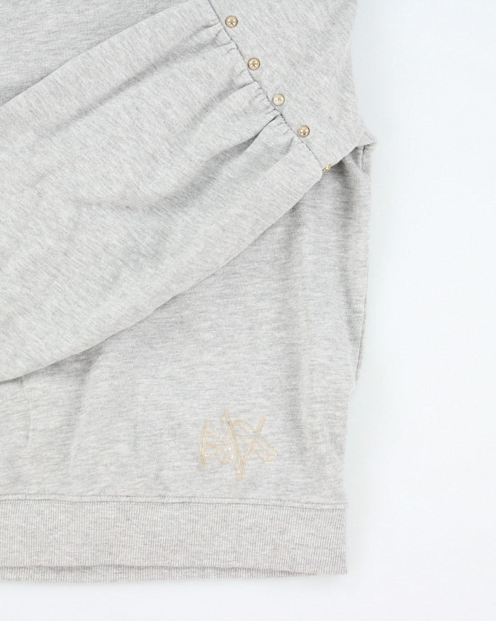 Vintage Armani Exchange Cropped Sweatshirt - S - Image 4