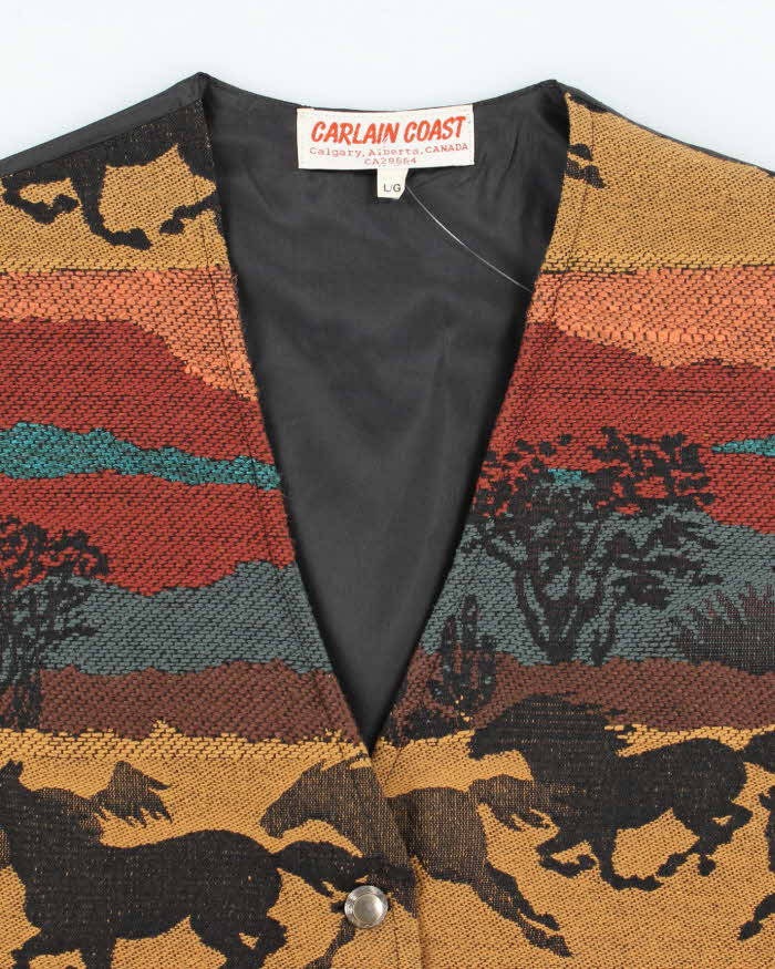 Vintage Carlain Coast Western Waistcoat - L - Image 3