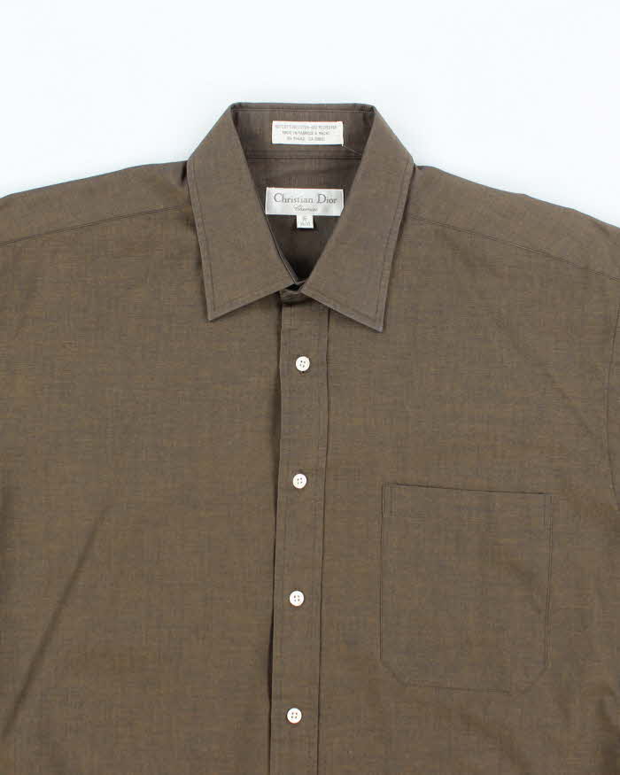 Vintage Christian Dior Iridescent Long Sleeve Shirt - XL - Image 3