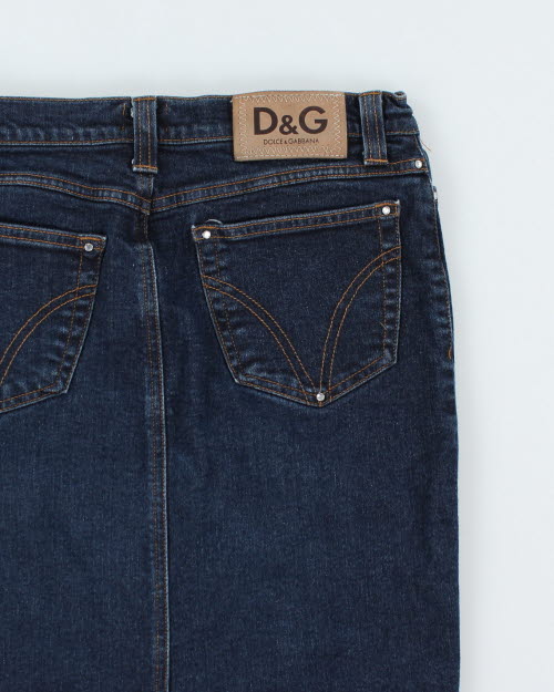 Vintage Dolce & Gabbana Denim Skirt - XS - Image 4