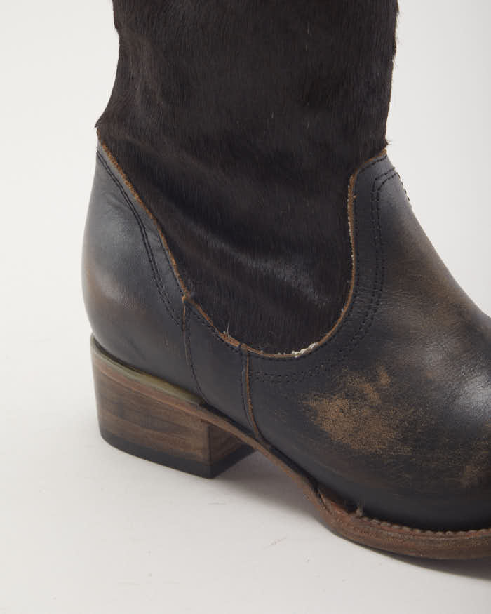 Vintage Freebird Pony Hair Leather Boots - UK4 - Image 6