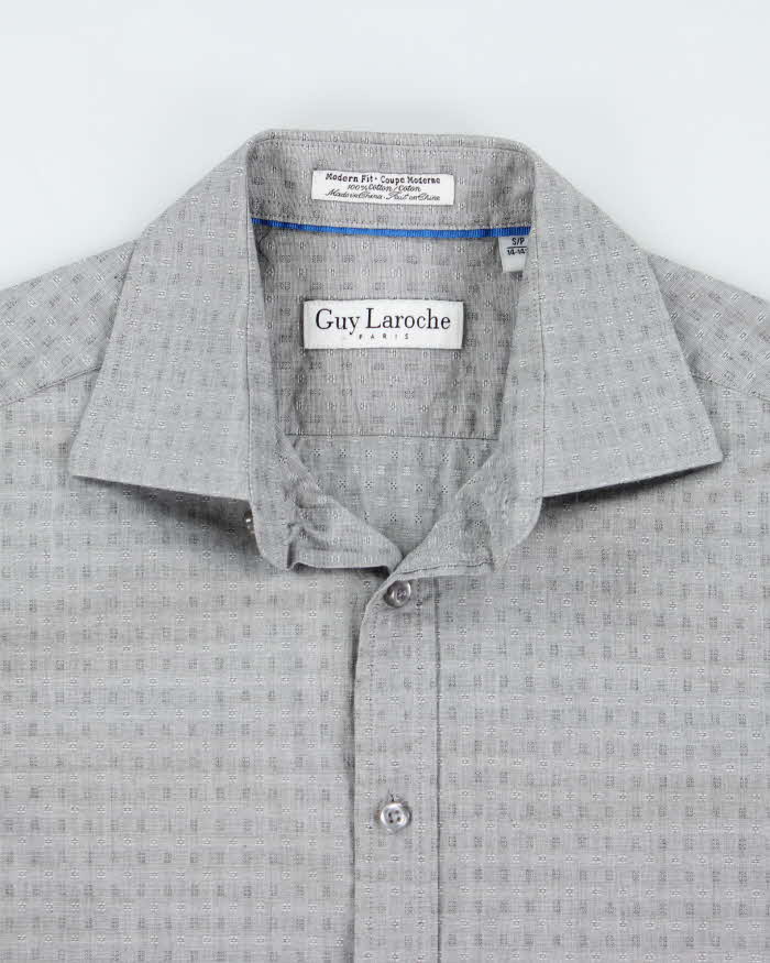 Vintage Guy Laroche Grey Long Sleeve Shirt -  M - Image 3
