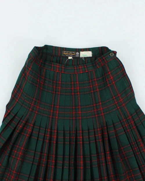 Vintage Highland Queen Wool Plaid Skirt - XS - Image 3