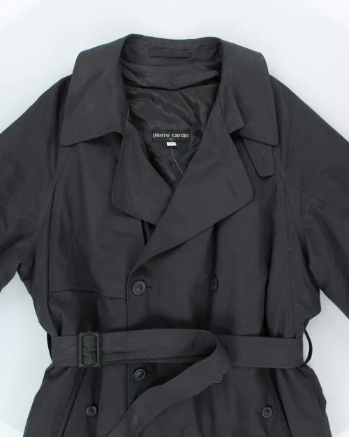 Vintage Pierre Cardin Black Mac - L - Image 3