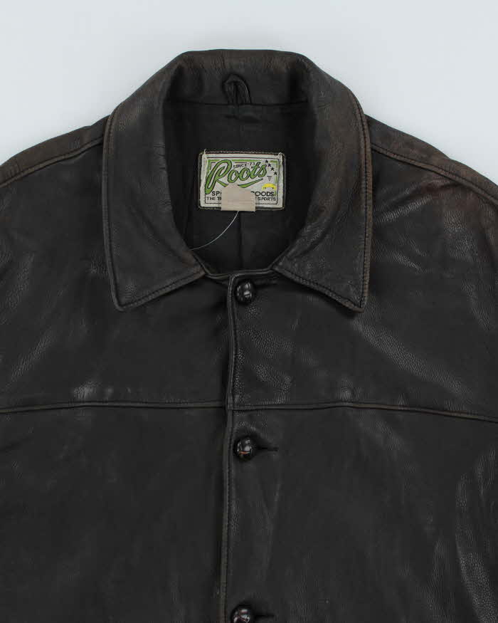 Vintage Roots Leather Jacket - XL - Image 3