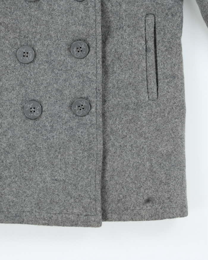 Vintage Schott Grey Pea Jacket - S - Image 4
